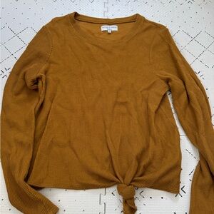 Madewell long sleeve tie shirt